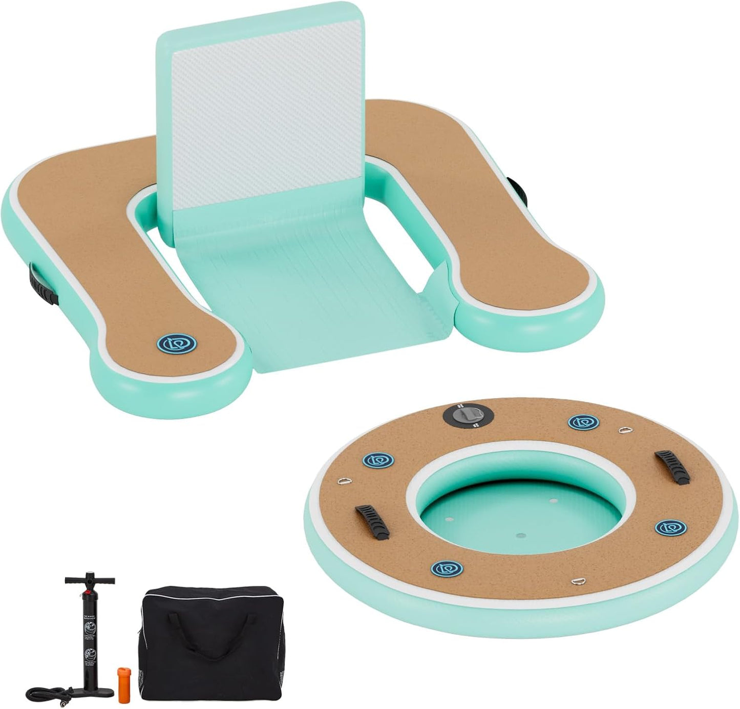 Round Inflatable Floating Dock, Sunchill Float Ring