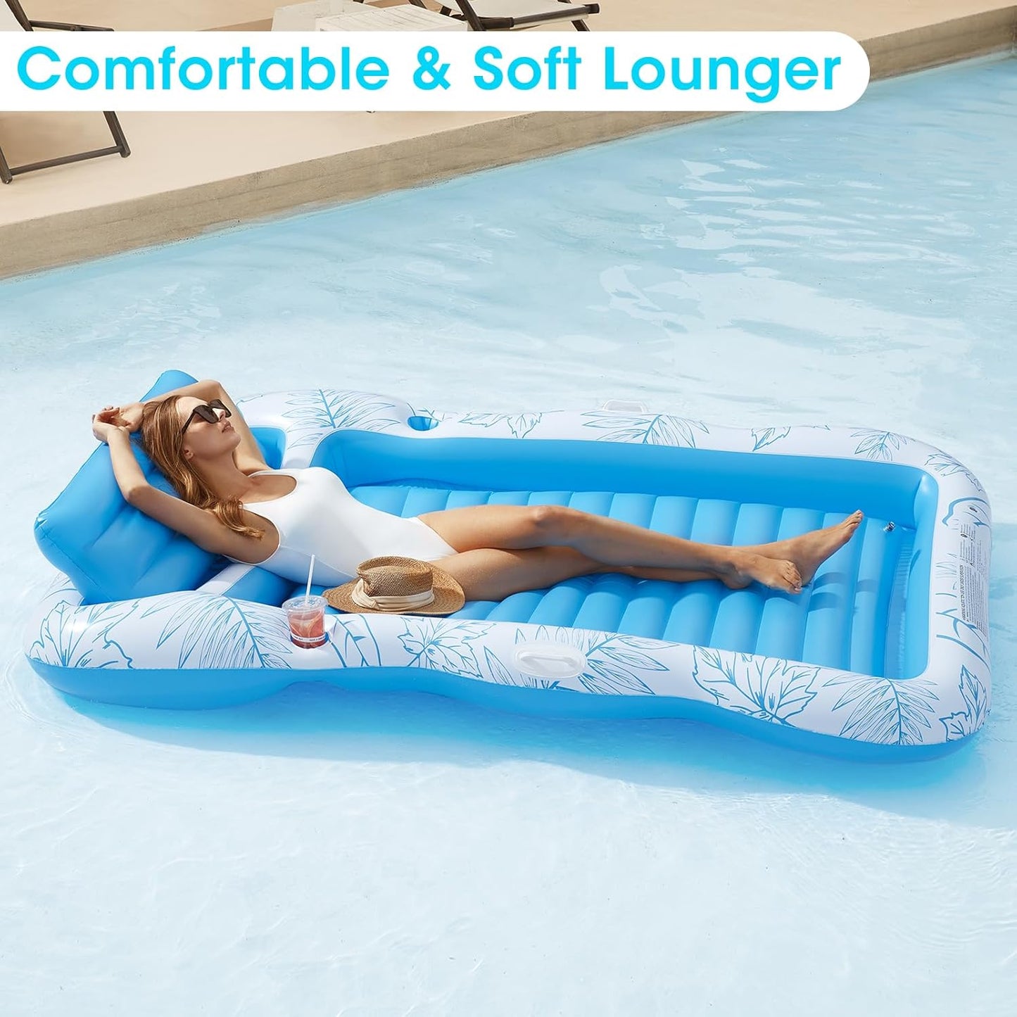 Large Beach Sun Tanning Floaty Raft Sunbathing