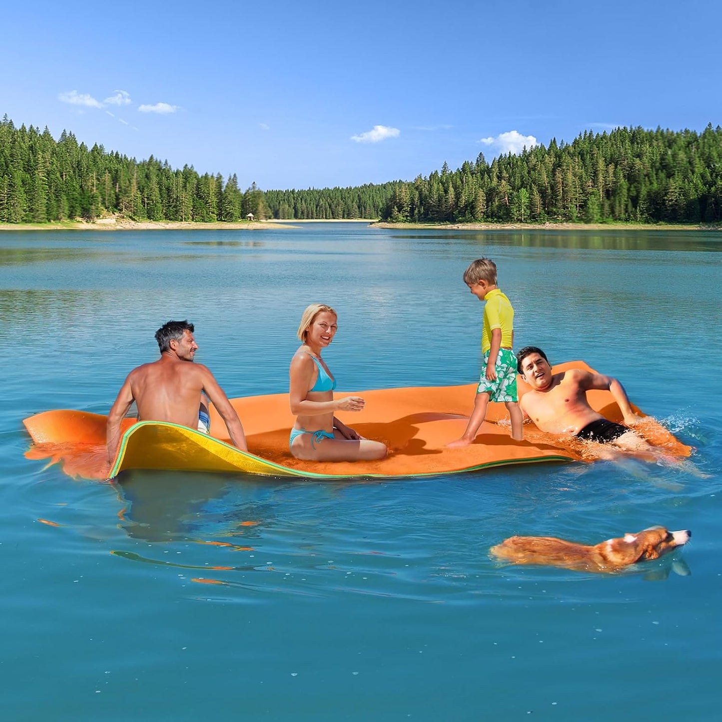 Floating Mat - 12 x 5 Ft Floating Water Mat for Lake