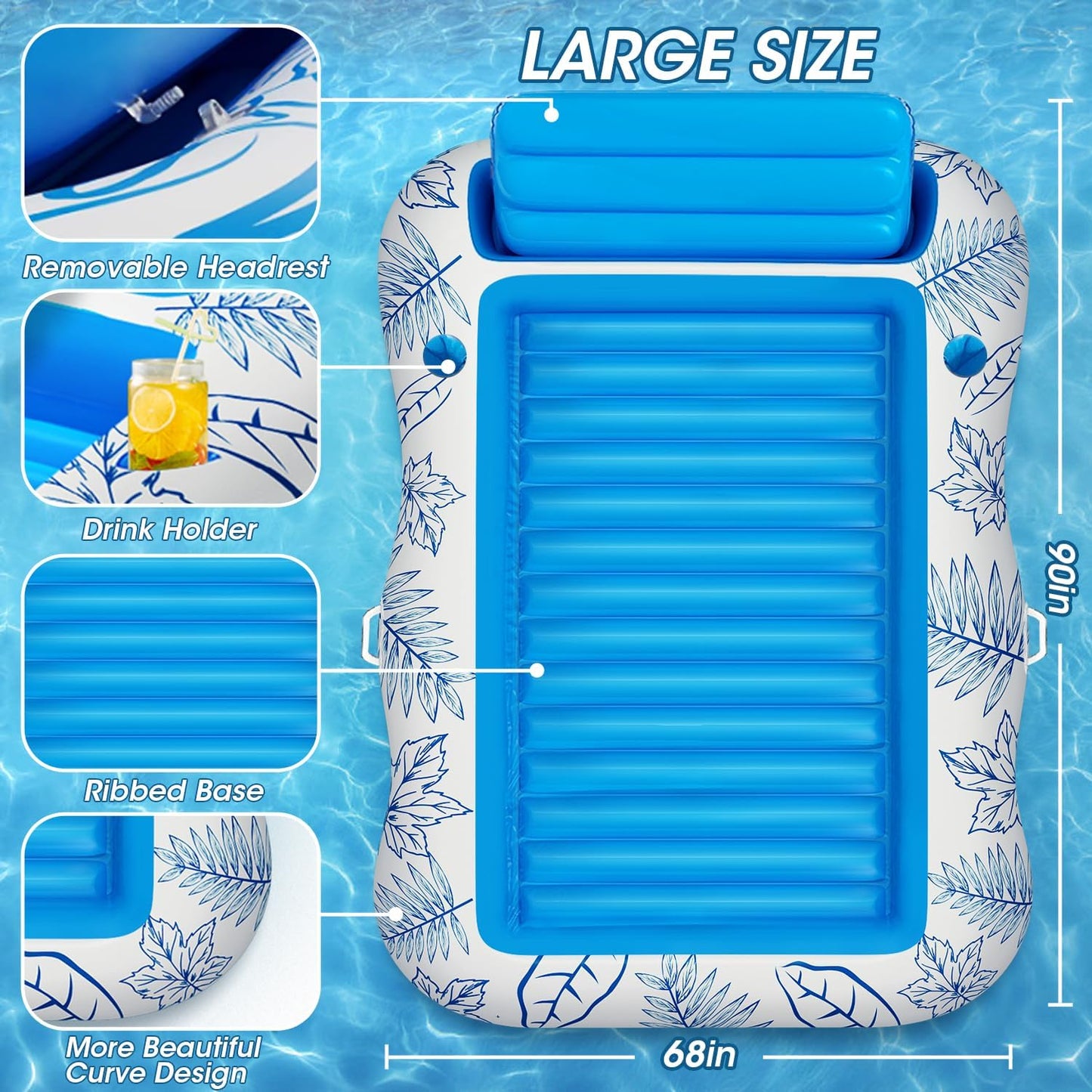 Large Beach Sun Tanning Floaty Raft Sunbathing